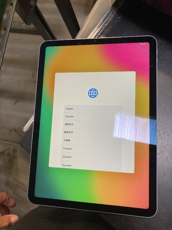 Photo 1 of Apple Early 2022 iPad Air, 10.9-inch, Wi Fi, 64GB, Purple (Renewed)