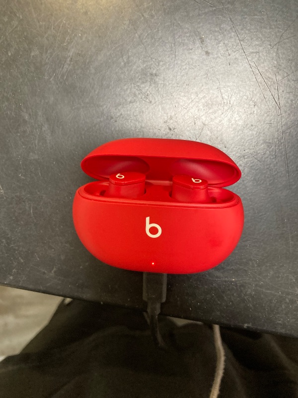 Photo 1 of Beats Studio Buds - True Wireless Noise Cancelling Earbuds - Compatible with Apple & Android, Built-in Microphone, IPX4 Rating, Sweat Resistant Earphones, Class 1 Bluetooth Headphones - Red