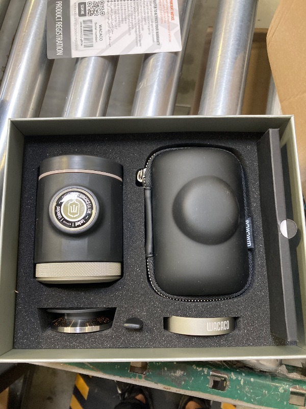 Photo 1 of WACACO Picopresso Portable Espresso Maker Bundled with Protective Case, Pro-level Specialty Coffee Machine, Compatible Ultra-fine Grind, Manually Operated Travel Coffee Maker