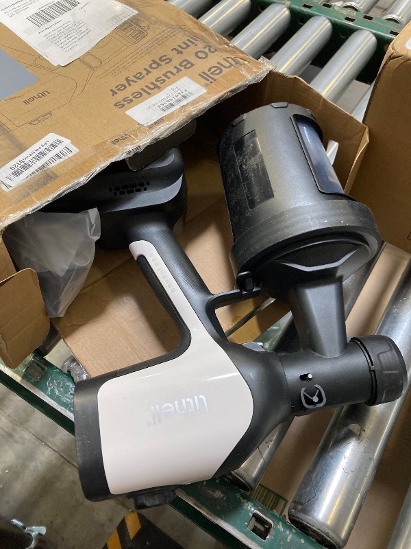 Photo 1 of Litheli Cordless Paint Sprayer with Battery of 4.0Ah, HVLP Paint Sprayer Gun with Brushless Motor and 2 x 800ml Containers, Electric 800W Paint Sprayers with 4 Copper Nozzles for House and Furniture