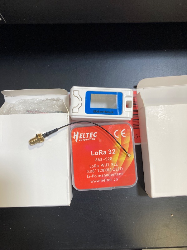 Photo 1 of ESP 32 Lo Ra V3 Development Board + 1100mAh Battery - with 915MHz Antenna and SX 1262 Surport WiFi Blue Tooth Lo Ra V3 Devices for Meshtastic Ar duino LoRawan IOT- ONLY 1!