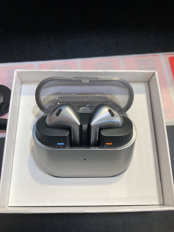 Photo 1 of SAMSUNG Galaxy Buds 3 True Wireless Bluetooth Earbuds, Open Type Fit, Active Noise Cancellation, 360 Audio, Touch Control, Silver 
