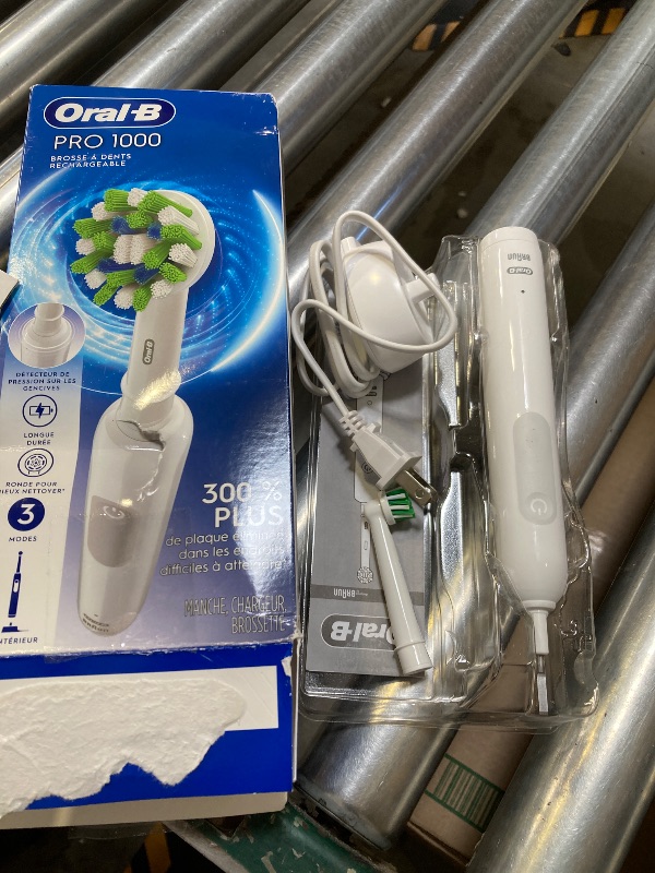Photo 1 of Oral-B Pro 1000 Rechargeable Electric Toothbrush, White