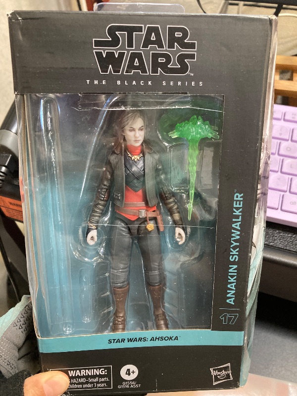 Photo 1 of STAR WARS The Black Series Anakin Skywalker, Ahsoka Premium Collectible 6 Inch Action Figure