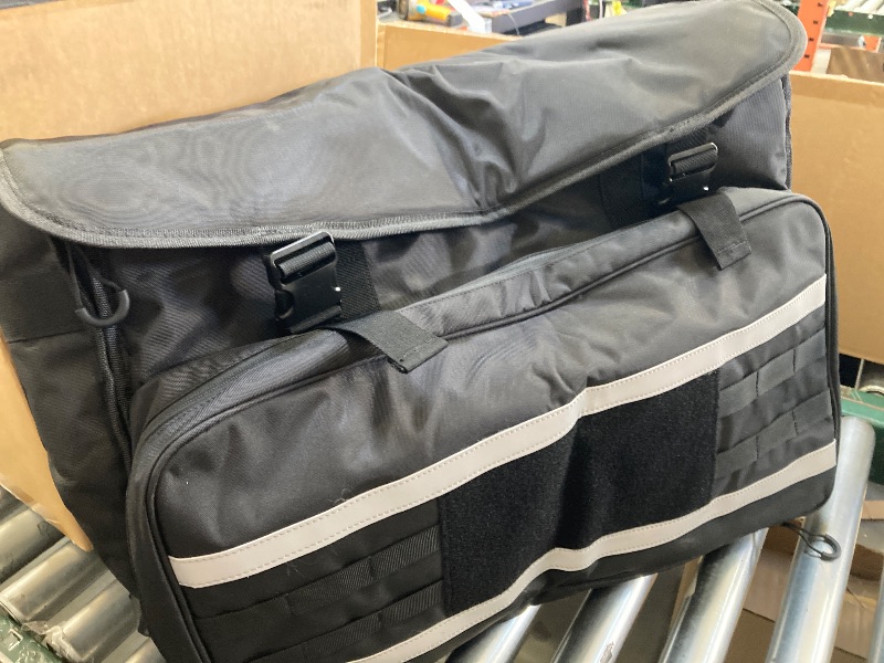 Photo 1 of Large Universal Black Motorcycle Handlebar Bag 
