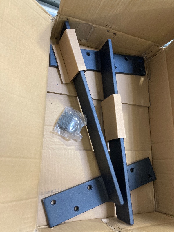 Photo 1 of Free Hanging Countertop Support Bracket 18" Lx2.5 W 2 Pack Hidden Floating Wall Bracket 3/8" Thick Heavy Duty Shelf Bracket for Floating Bars,Bench Seats,Vanities
