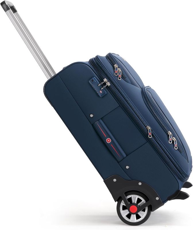 Photo 1 of Luggage Black Large Steel Wheels 25-Inch
