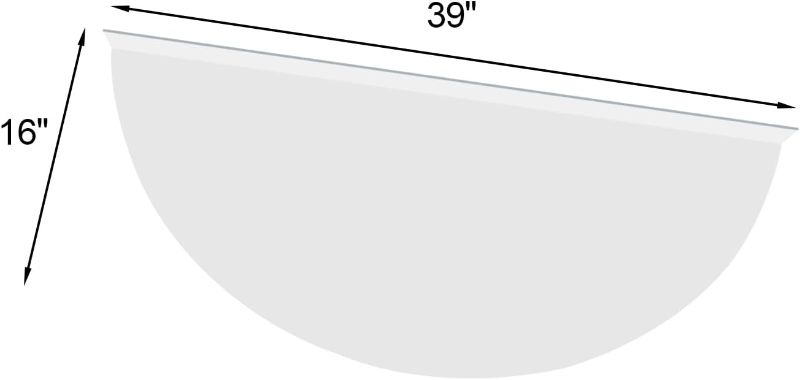 Photo 1 of Polycarbonate Window Well Covers Outside, Basement Window Well Cover, Heavy Duty Clear Plastic Window Guard, UV Resistant, Waterproof & Protects Against Debris/Only Cover (39" L X 16" W)
