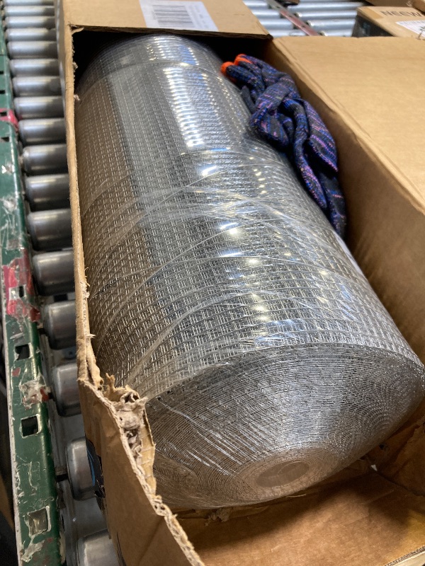 Photo 1 of 48in x 100ft Hardware Cloth 1/4 inch 23Ga Hot Dipped Galvanized After Welding, Chicken Coop Wire Fence, Garden Plant Welded Metal Wire Fencing Roll Mesh, Poultry Animal Netting Cage Screen
