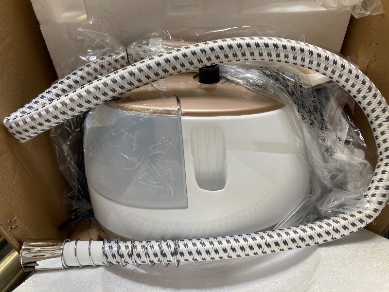 Photo 1 of Steamer for Clothes,1800W Standing Garment Steamer with Adjustable Double Rod,Flat and Hanging Ironing,Clothes Steamers with 10 Ironing Modes,30s Fast Heat-up