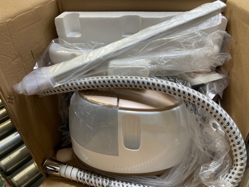 Photo 1 of Steamer for Clothes,1800W Standing Garment Steamer with Adjustable Double Rod,Flat and Hanging Ironing,Clothes Steamers with 10 Ironing Modes,30s Fast Heat-up
