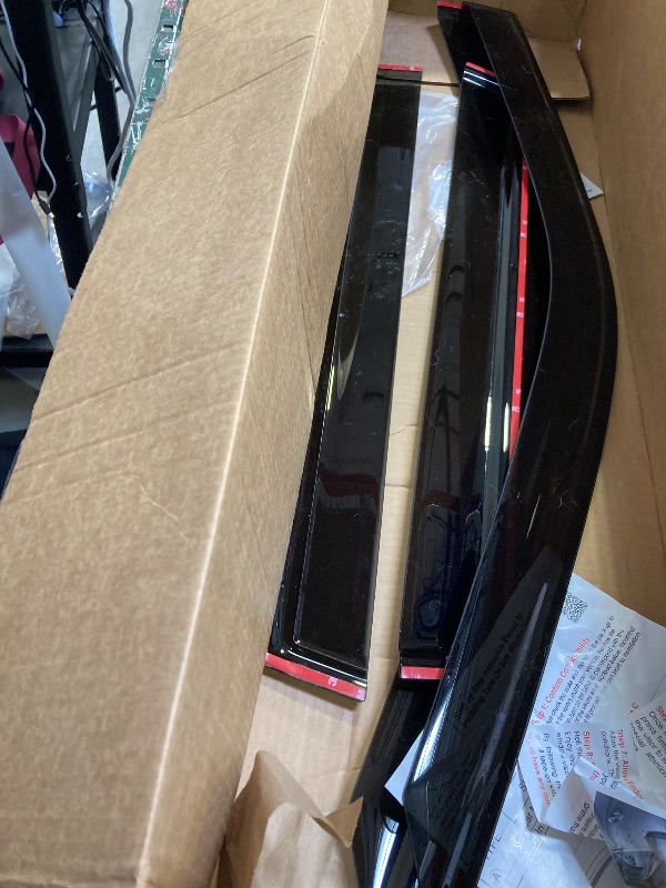 Photo 1 of 2018-2024 Tape-On Rain Guards for Ford Expedition Extra Thick Side Window Visor Deflectors XL STX XLT MAX Limited King Ranch Platinum 2019 2020 2021 2022 2023
