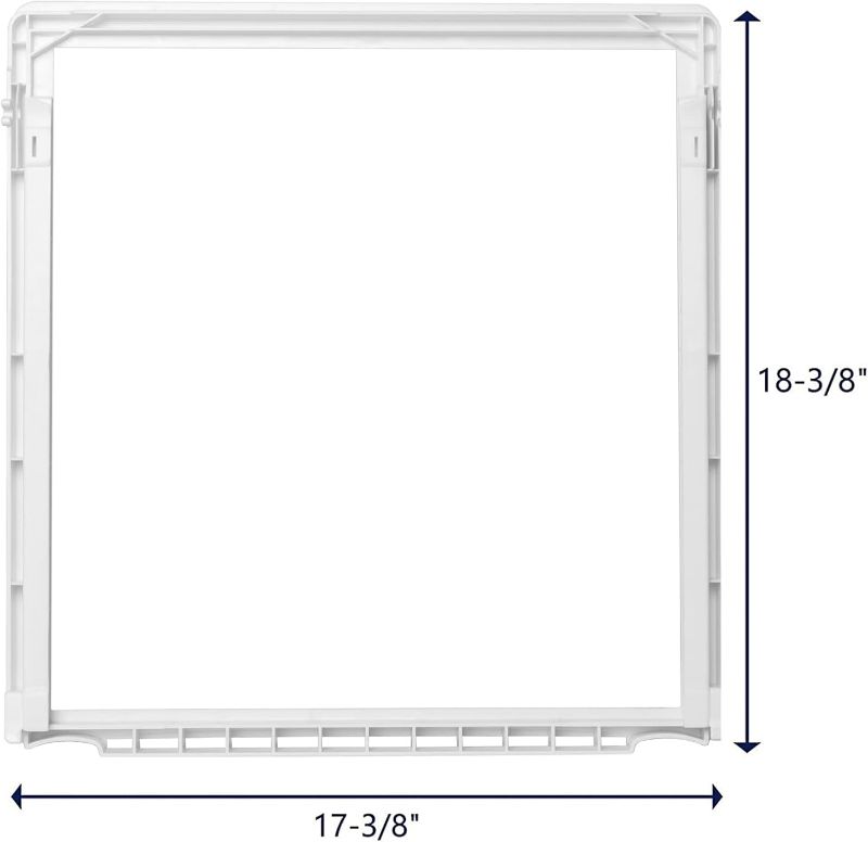 Photo 1 of 241969501 Shelf Frame without Glass Refrigerator, Refrigerator Compatible with Frigidaire Shelf Replacement Refrigerator Crisper Drawer Pan Cover Parts LFSS2612TF0, FGHS2631PF4A, FFSS2615TS0 Shelves
