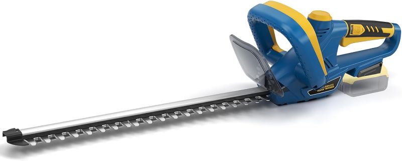 Photo 1 of Hedge Trimmer for Dewalt 20V Battery, Cordless Hedge Trimmer with 22'' Dual-Action Blade, 1600RPM, 3/5'' Cutting Width, Rotating Handle & Dual Switch Design (Battery Not Included) (Navy Blue)
