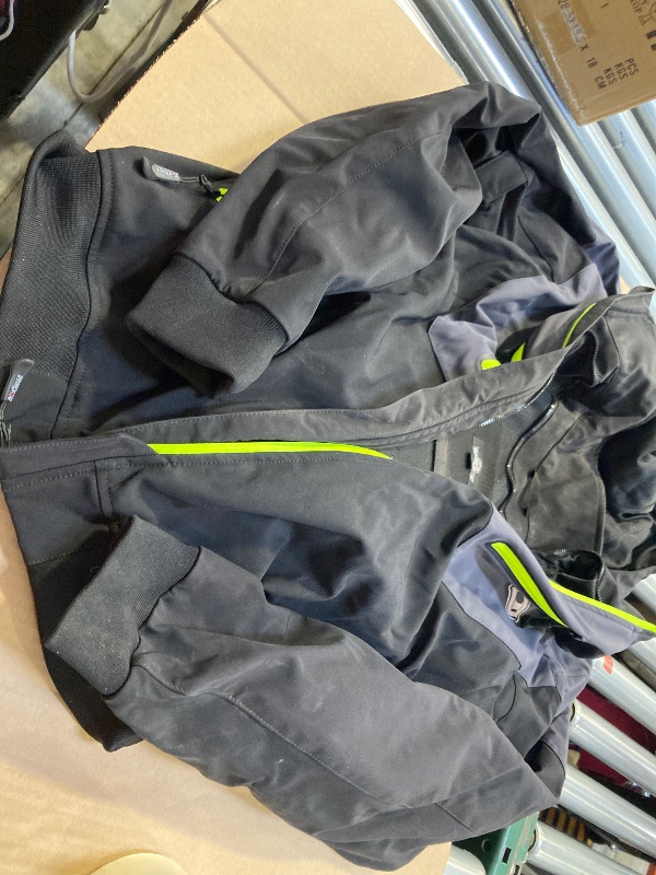 Photo 1 of xl   BORLENI Motorcycle Jacket with CE Armor Winter Motorcycle Jacket for Motorbike Riding with Removable Liner Detachable Hood Water-Repellent Windproof