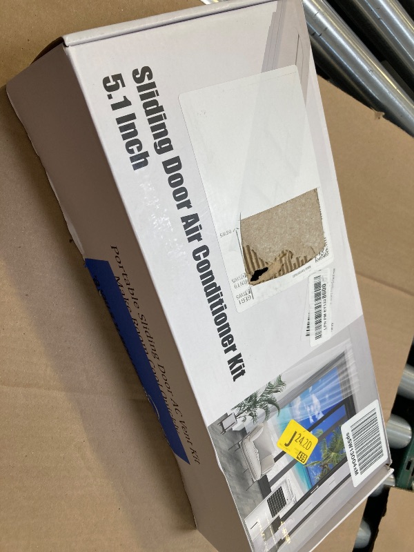 Photo 1 of Portable Sliding Door Air Conditioner Kit, Adjustable AC Sliding Door Vent Kit 16.9 Inches - 90 Inches, with 2pack 3m seal, Suit for 5.1''/13cm Exhaust Hose