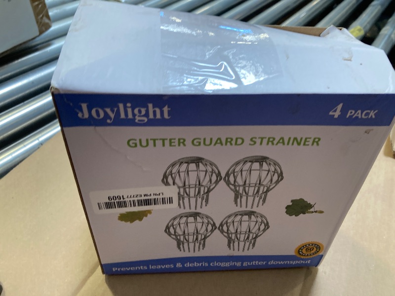 Photo 1 of Gutter Guard 3 Inch 304 Stainless Steel Filter Strainer Fits for 2.6" ~ 3.7" Round Downspout, Stops Leaves Seeds and Other Debris Gutter Cleaning Tool – 4 Pack