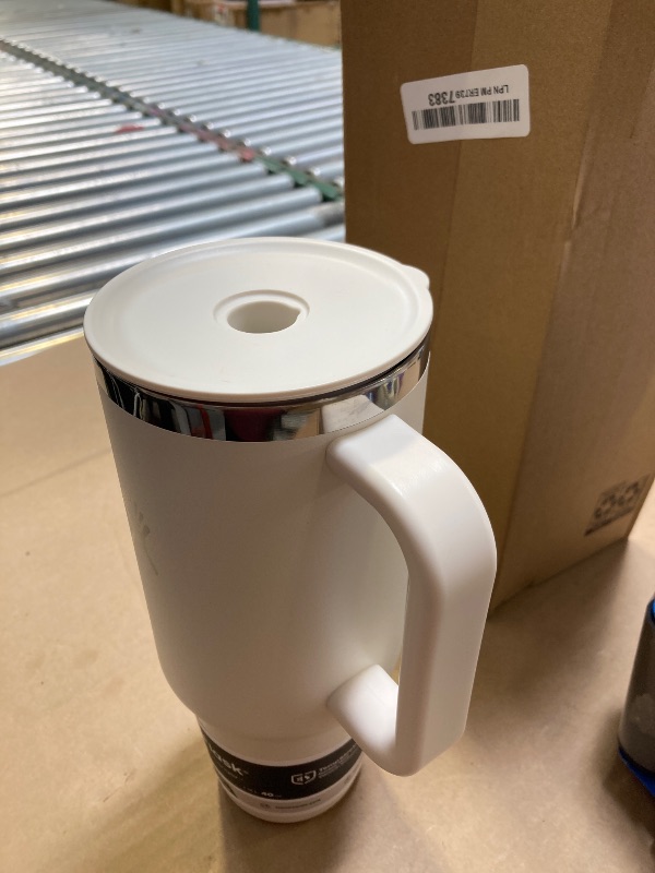 Photo 1 of Hydro Flask 40 Oz Travel Tumbler with Handle, - Insulated Stainless Steel in Ivory
