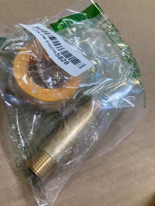 Photo 1 of 1/2" x 1/2" Brass Long Nipple, 3" Length, Male NPT Pipe Fitting for Fuel Oil Water Air Gas (WOG) - Leak-Proof Seal - 1 Count
