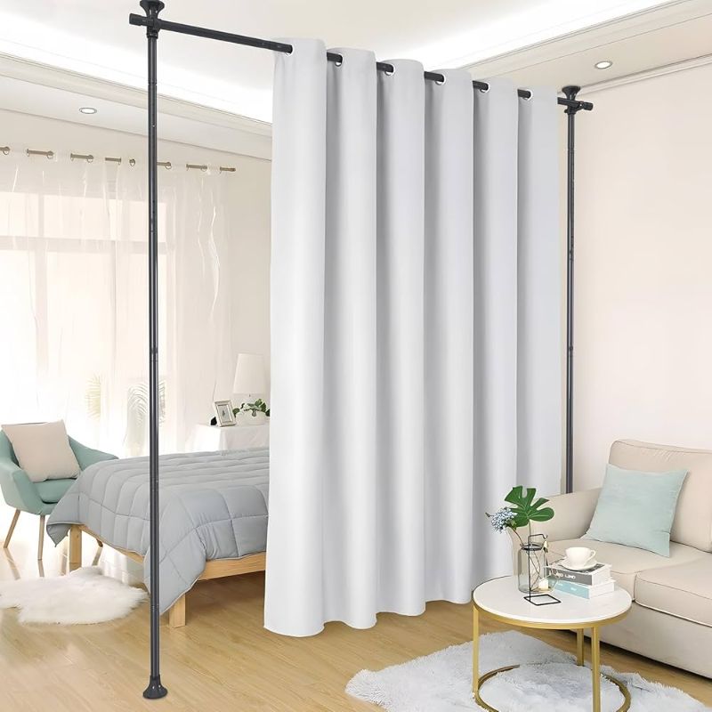 Photo 1 of Room Divider, No Drilling Metal Frame only