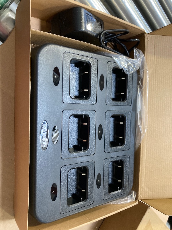 Photo 1 of Retevis RT68 NR10 Six-Way Charger, Multi Unit Rapid Charger for Retevis RT68 RT68H NR10 Walkie Talkie and Battery (1 Pack)