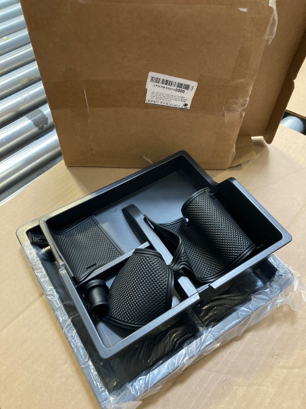 Photo 1 of 2PCS Center Console Organizer Compatible with 2024 2025 Chevy Silverado EV Accessories Work Truck (WT), 3-Tier Middle Console Insert Sliding Upper Tray & Secondary Compartment (NOT For RST/LT)