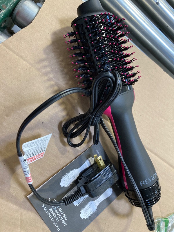 Photo 1 of REVLON One-Step Volumizer Hair Dryer and Styler – Easy Salon-Style Blowouts – Less Frizz, More Shine, and Reduced Heat Damage, for All Hair Types and Lengths (Black)