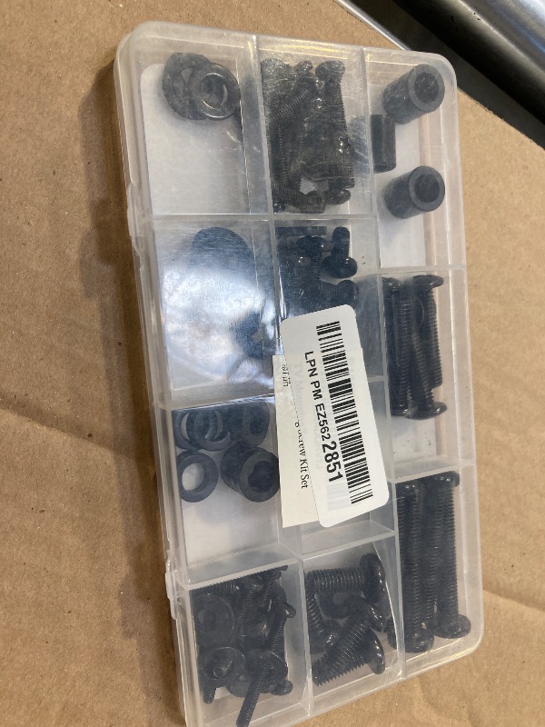 Photo 1 of 92PCS Universal TV Mounting Hardware Screw Kit Set - M4 M5 M6 M8 Screws, Spacers and Washers for Most TV/Monitor VESA Mount, TV Mount Replacement Screws with Box up to 80", Black