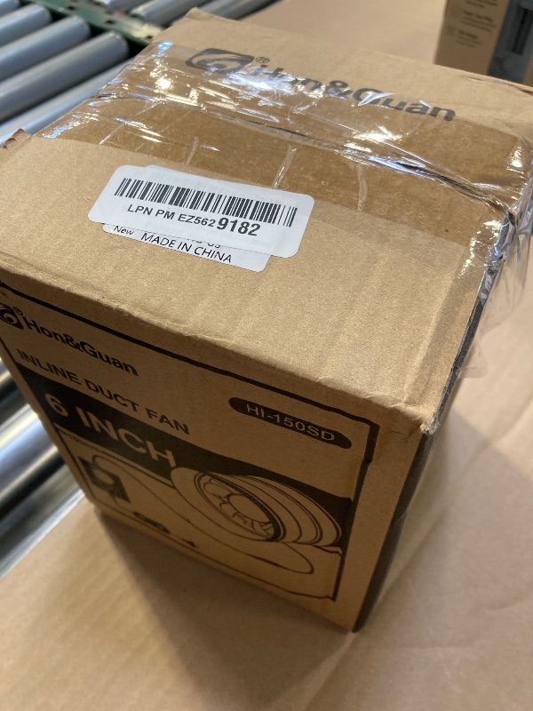 Photo 1 of Hon&Guan 6 Inch Inline Duct Fan with Upgrade Controller - 345 CFM Airflow with 19.2W Ultra-Low Power and Low Noise