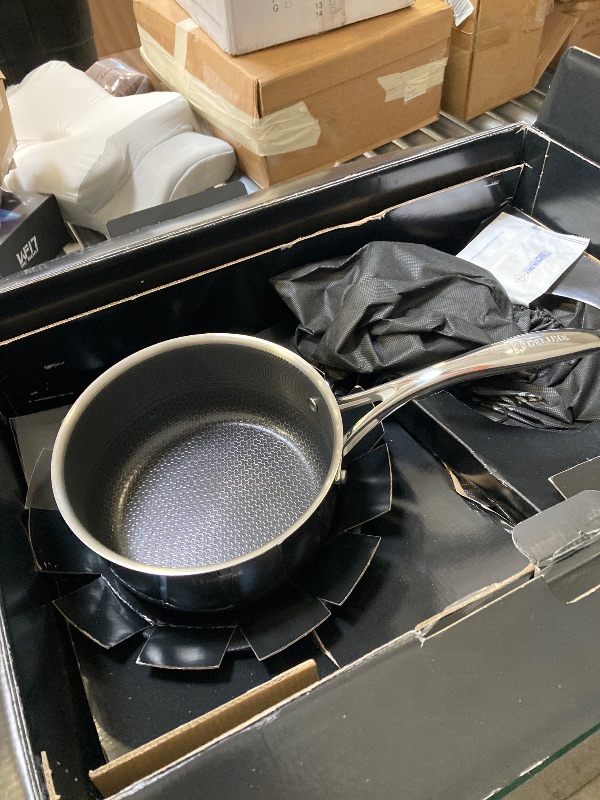 Photo 1 of Deluxe 13 Piece Hybrid Ceramic Nonstick Stainless Steel Cookware Set-5 Piece Frying Pan Set, 6 PC Pot Set, 3.7QT Deep Sauté Pan&Lid, Induction Ready, Stay Cool, PFOA Free Compatible with All Cooktops

