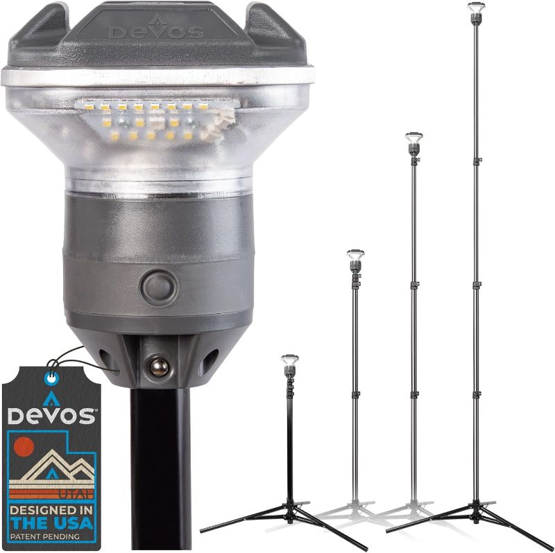 Photo 1 of Devos Outdoor LightRanger 1200 - High-Performance LED Tripod Lantern with Adjustable Height, 1200 Lumens Brightness, and Long Battery Life.
