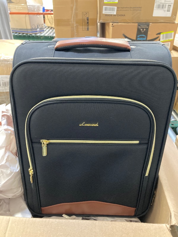 Photo 1 of LOVEVOOK Carry on Luggage 22x14x9 Airline Approved, Lightweight Suitcase with Spinner Wheels and TSA Lock for Women
