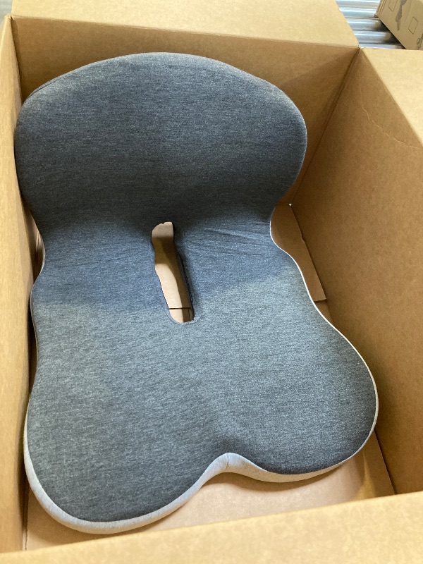 Photo 1 of Memory Foam L-Shaped Integrated Cushions - Office Chair Cushion, Butt Pillow with Back Support, Ergonomic Cushions with Lumbar Support, Relieve Coccyx Pain
