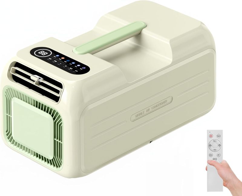 Photo 1 of Portable Air Conditioner, 3400 BTU/1000W Compact AC Unit for a 2-person Tent, RV, Camping, Vanlife, Outdoor, Pet Care – Cools up to 65-86 sq ft, Low Power Consumption, Remote Control
