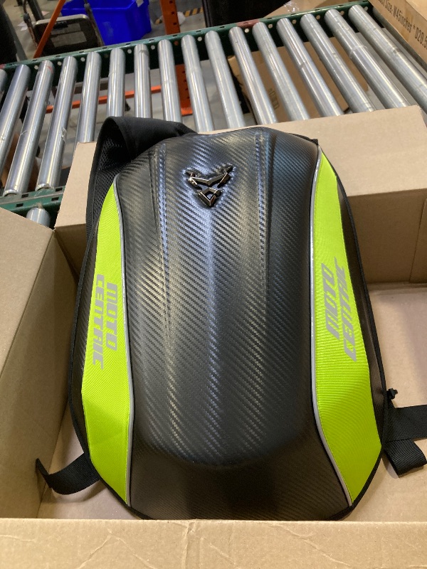 Photo 1 of Motorcycle Backpack Hard Shell Large Capacity Light Version Green
