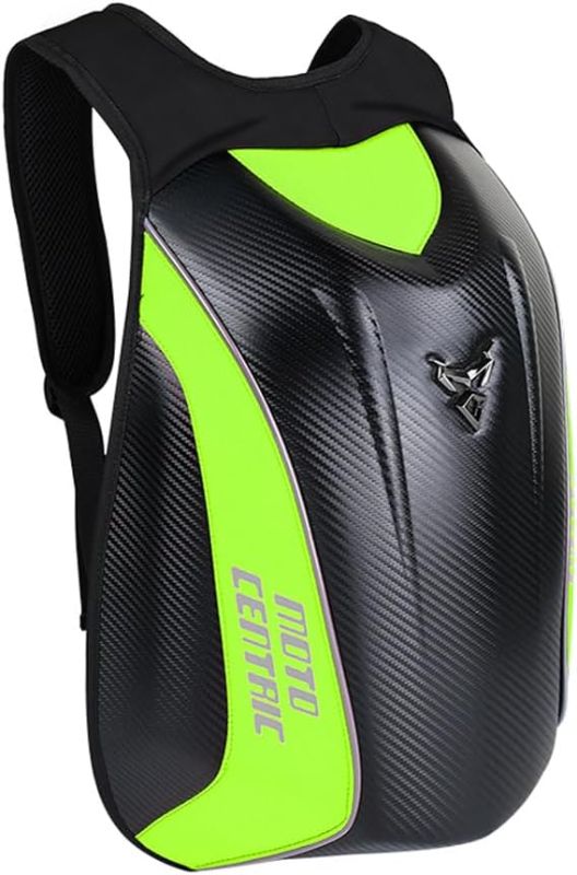 Photo 1 of Motorcycle Backpack Hard Shell Large Capacity Light Version Green
