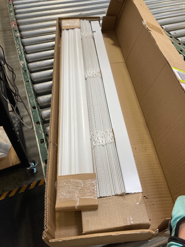 Photo 1 of Lotus & Windoware Cordless, 2 Inch Faux Wood Blind, 35" Wide x 72" Long, Window Blinds, Blinds & Shades, Blinds for Indoor Windows, Embossed, Bright White