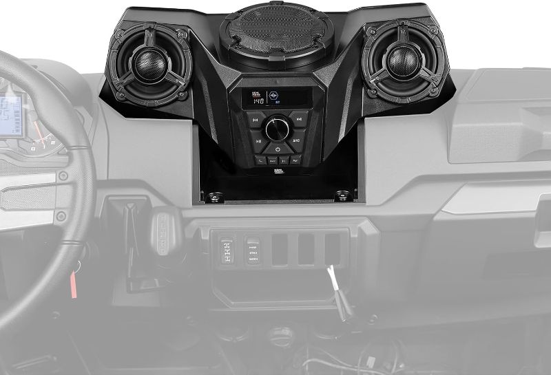 Photo 1 of KEMIMOTO UTV 3-Speaker Audio Kit with 5.25" Woofer Compatible with Ranger 1000/1000 XP /1000 XP Crew 2018-2025, Sound System with All-in-One Dash Unit FM Radio Waterproof Accessories
