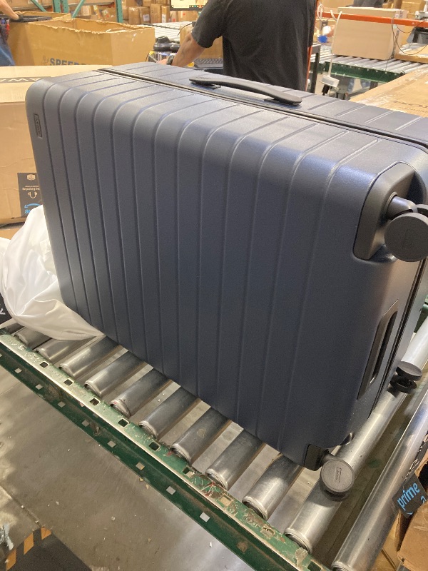 Photo 1 of Away Large Checked Luggage, 29 Inch Hardside Suitcase with Spinner Wheels, Lightweight & Durable, TSA Lock, Navy Blue

