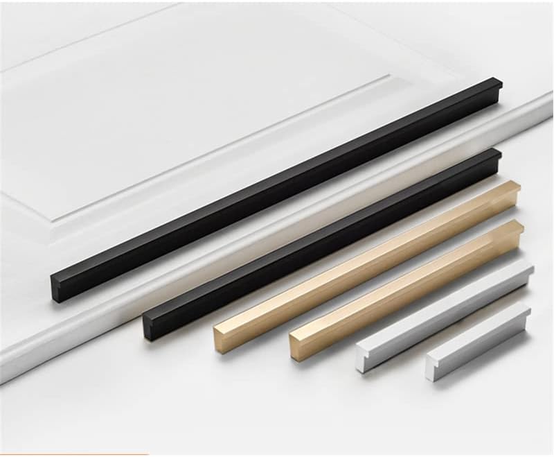 Photo 1 of 10 Pack Kitchen Cabinet Pulls - Kitchen Cabinet Handles for Dresser Drawers - L-Shaped Cross Sections, (31.5 inches,Black)

