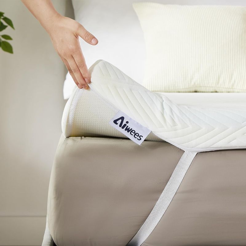Photo 1 of 3 Inch Twin XL Mattress Topper, Memory Foam Mattress Topper, Premium Soft Topper for Back Pain, Bed Topper with Removable Soft Cover
