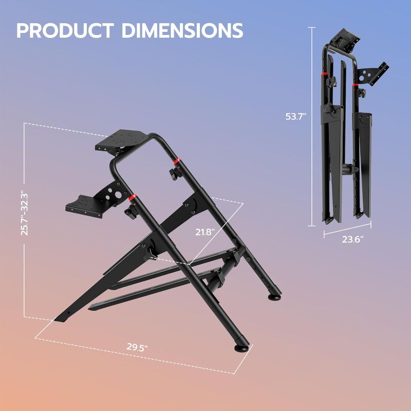 Photo 1 of ARES WING Sim Racing Wheel Stand, Foldable Racing Simulator Cockpit, Formula and GT Sim Racing Cockpit Compatible with Fanatec, Thrustmaster, Logitech, Moza, Racing Games on PS5, PS4, Xbox and PC
