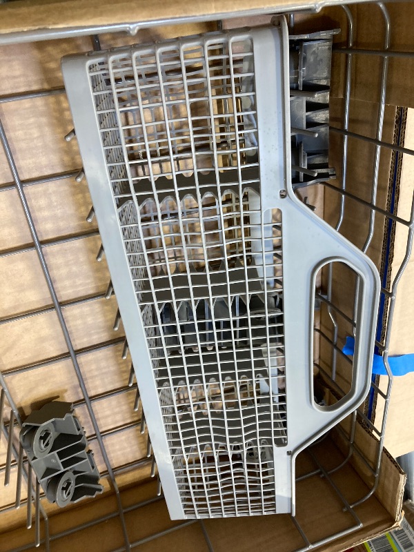 Photo 1 of UPGRADED WD28X26099 WD28X24396 Dishwasher Lower Rack Replacement Compatible with GE Dishwasher Rack Parts with WD28X10128 Dishwasher Silverware Basket & WD28X27241 Dishwasher Rack Roller Kit
