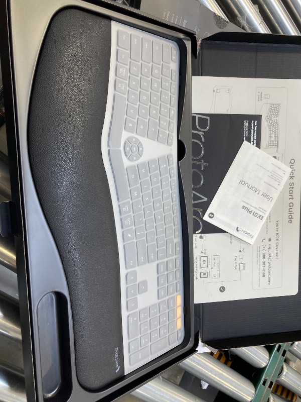 Photo 1 of EK01 Plus Backlit Ergonomic Split Keyboard. 
