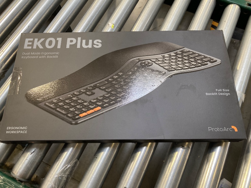 Photo 1 of EK01 Plus Backlit Ergonomic Split Keyboard. 
