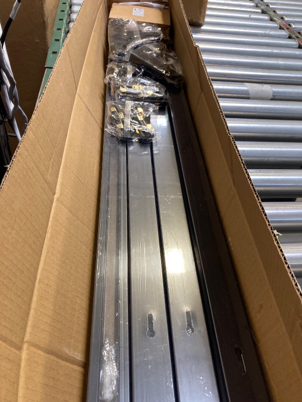 Photo 1 of Zanixor 26FT H Track Lighting Rail Kit, Black H Type Track Lighting Rails with Floating Canopy Connector, I&L&T Connector, End Caps and Live End Feed Connector for H Style 3-Wire Track Heads