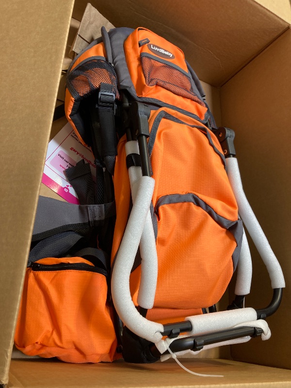 Photo 1 of Hiking Baby Carrier Backpack - Comfortable Toddler/Baby Backpack Carrier System with Diaper Change Pad, Insulated Pocket + Rain and Sun Hood to Protect Your Child