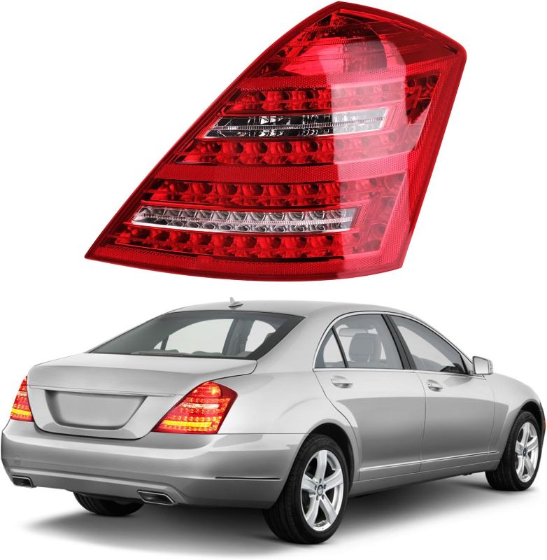 Photo 1 of 1pc Passenger Side LED Tail Light Assembly Fit for Mercedes Benz S600 S550 S63AMG S65AMG 2010 2011 2012 2013, S Class Rear Right Taillight, W221 Taillamp  