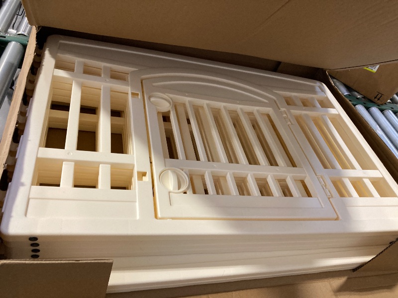 Photo 1 of IRIS USA 34" 8-Panel Dog Playpen, 63 x 63 x 35, Puppy Fence, Puppy Playpen, Dog Play Pen Indoors, Pet Fence, Puppies/Small Dogs, Creme