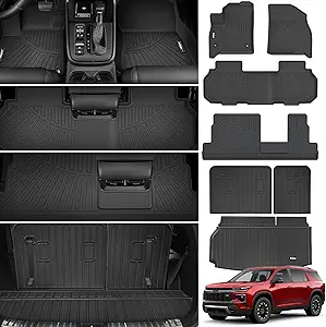 Photo 1 of Floor Mats Compatible with 2024 2025 2026 Chevrolet Trax Buick Envista Cargo Mat Trunk Liner Back Seat Cover 2024 Chevy Trax Accessories (Trunk Mat with Backrest Mat+Floor Mats)
